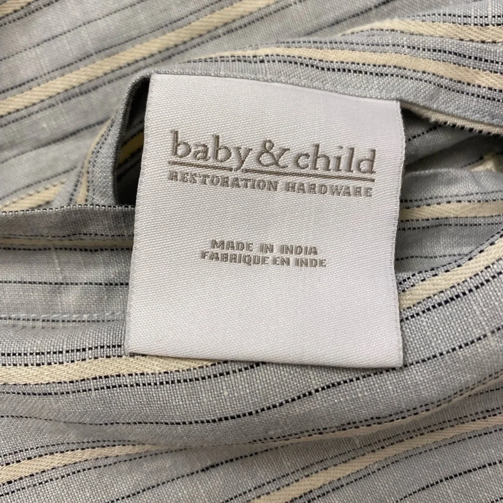 Restoration hardware kids self 3 linen trow pillows covers and inserts included